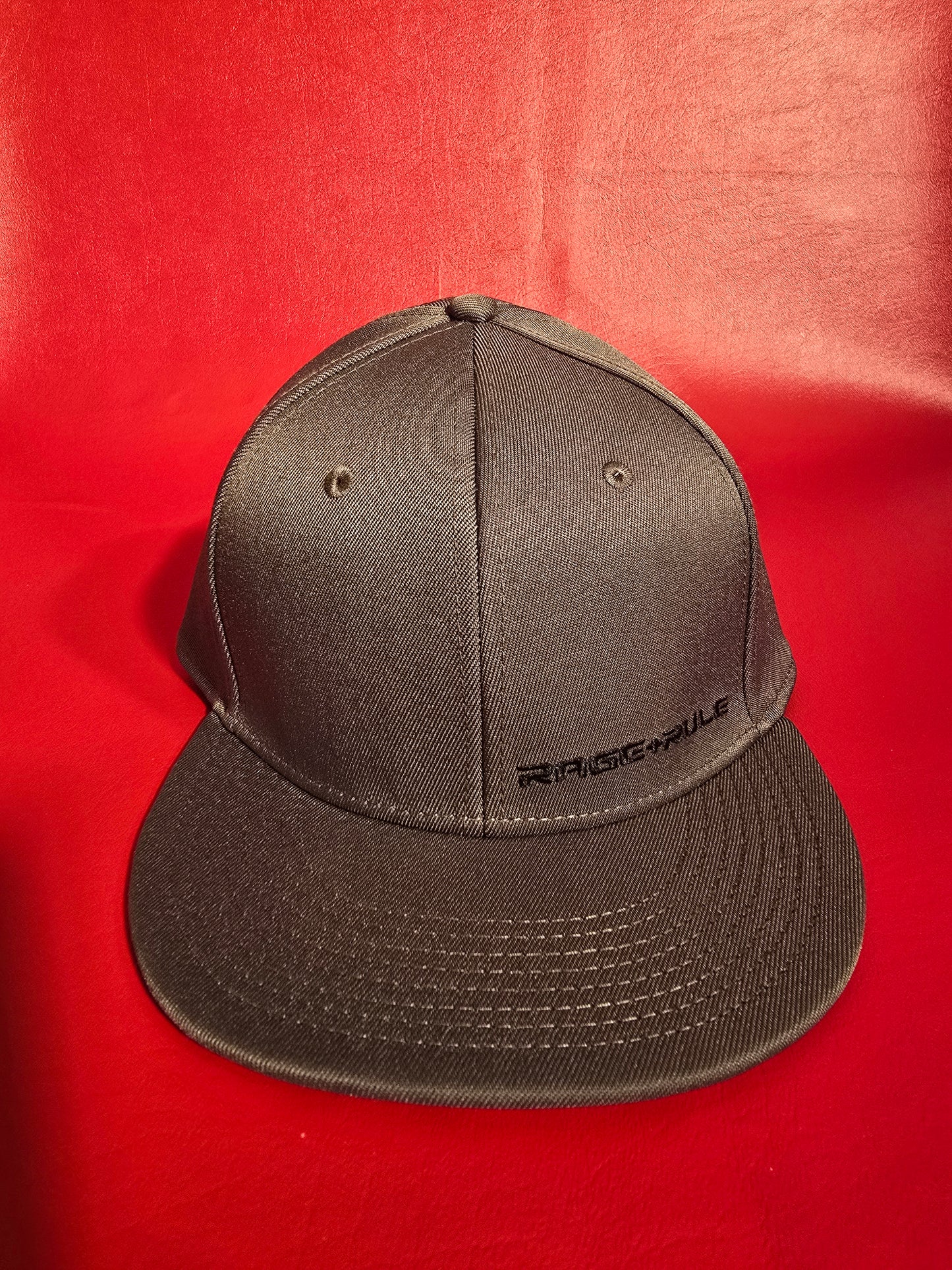 GRAY RR FLATBILL HAT- GRAY MONOGRAM