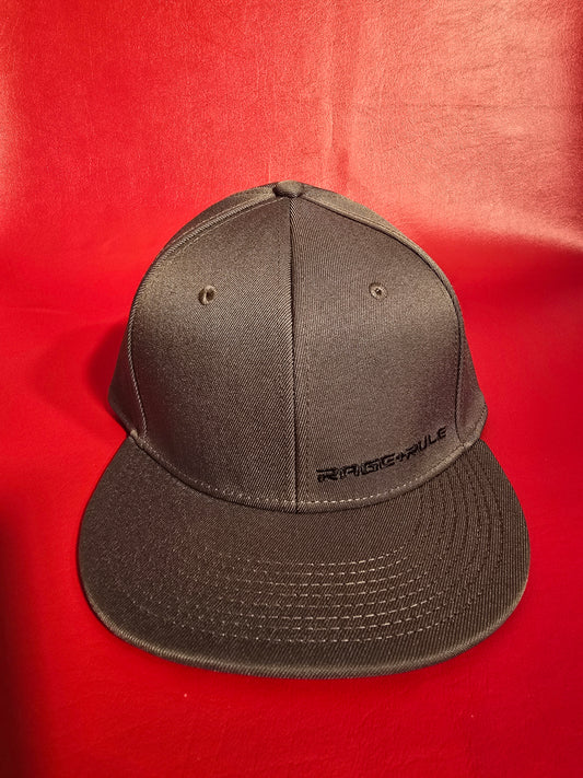 GRAY RR FLATBILL HAT- GRAY MONOGRAM