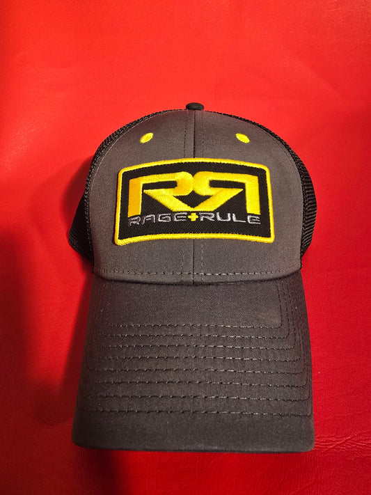 YELLOW/GRAY RR TRUCKER HAT