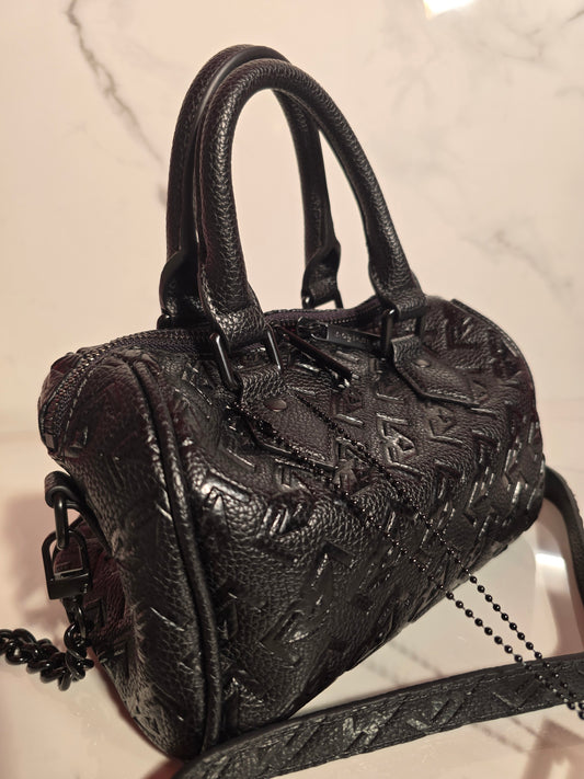 Womens Black Boston Bag