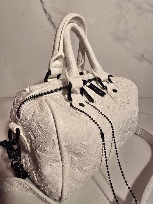 Womens White Boston Bag