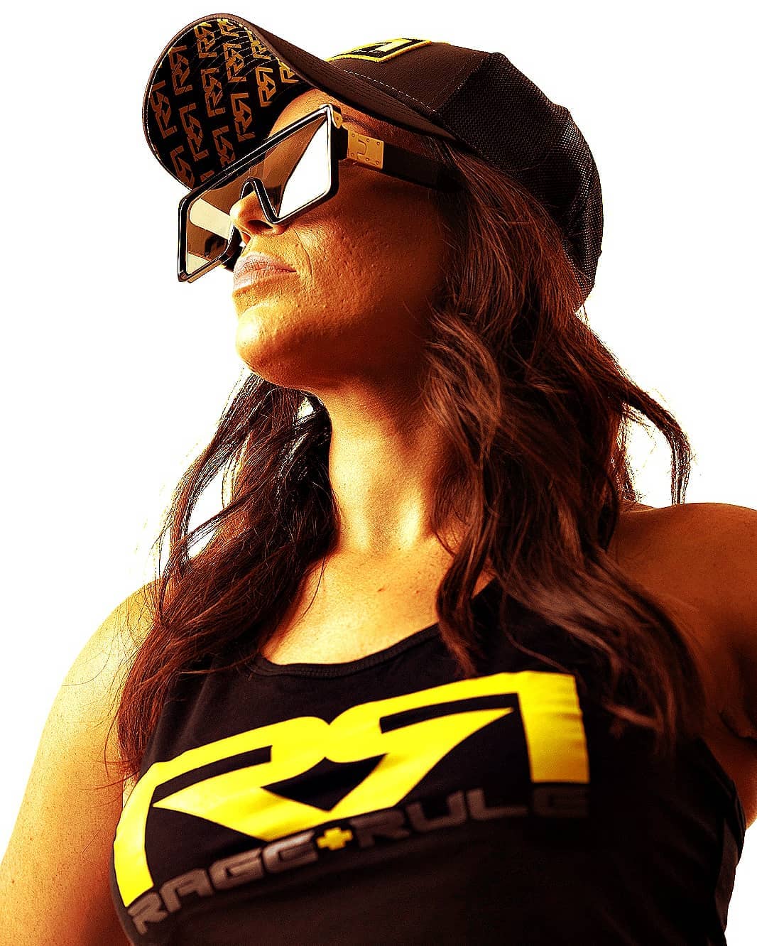 WOMENS YELLOW/GRAY RR- BLACK TANK