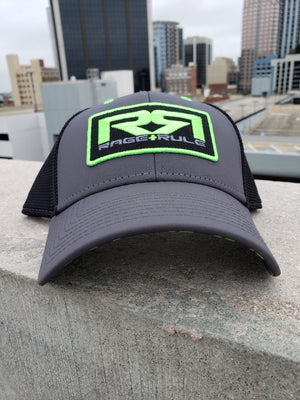 GREEN/GRAY RR TRUCKER HAT