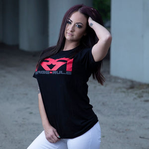 RED/GRAY RR- BLACK TEE