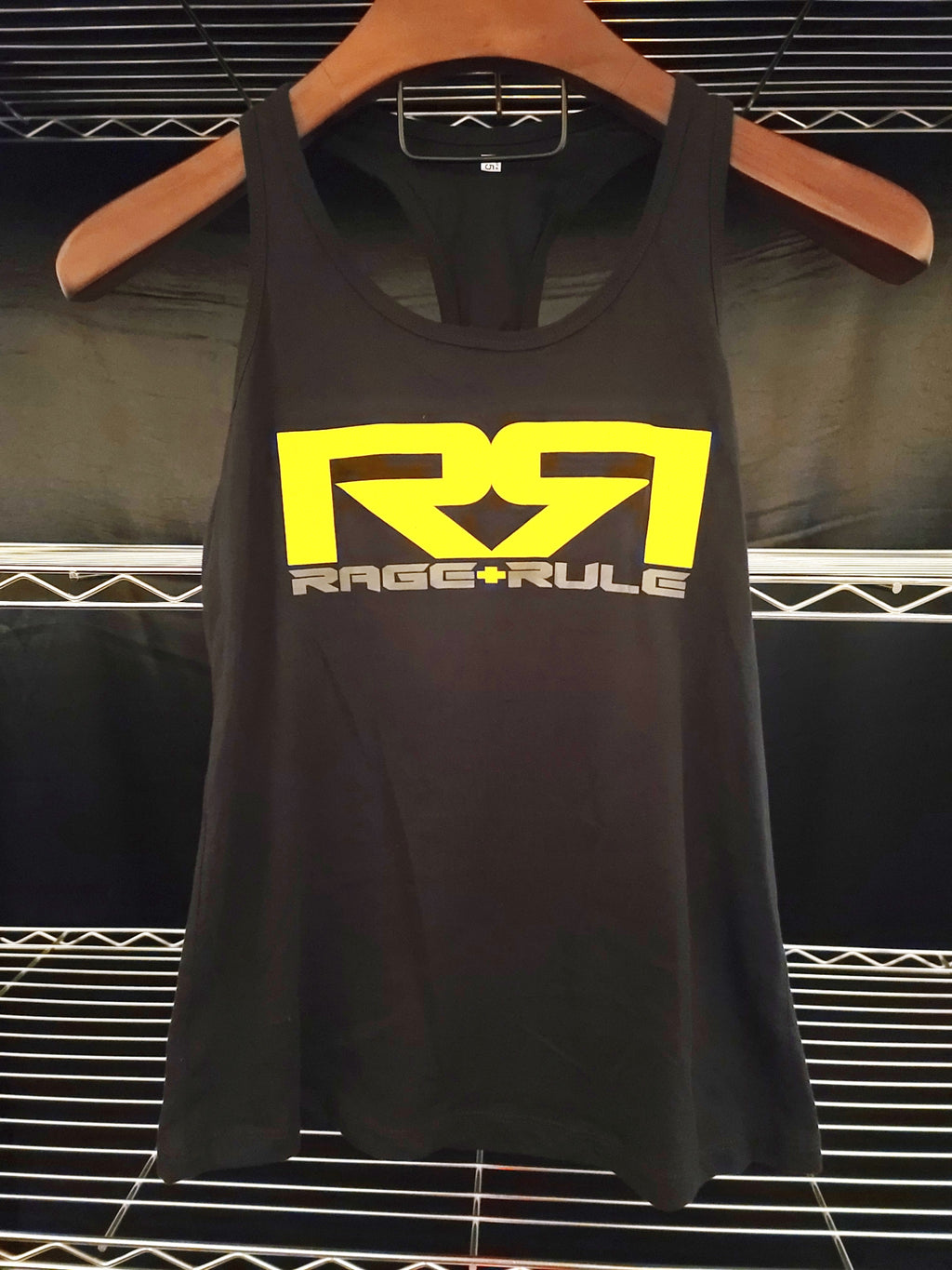 WOMENS YELLOW/GRAY RR- BLACK TANK