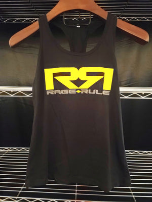 WOMENS YELLOW/GRAY RR- BLACK TANK