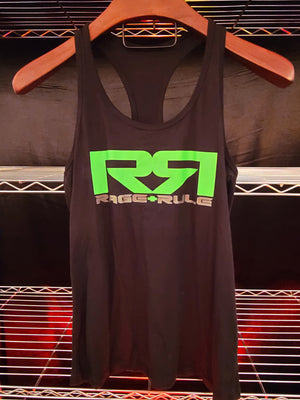 WOMENS GREEN/GRAY RR- BLACK TANK