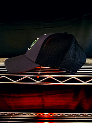 GREEN/GRAY RR TRUCKER HAT