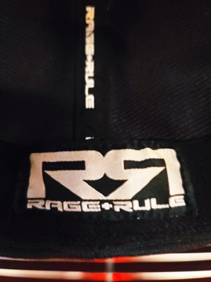 BLACK/WHITE RR FLATBILL HAT